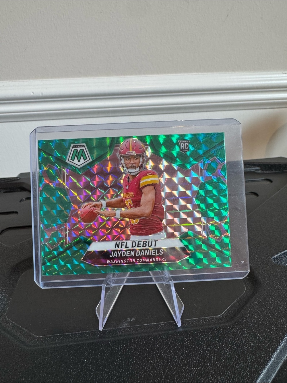 🔥 2024 Jayden Daniels Panini Mosaic Green Prizm NFL Debut. Washington commanders